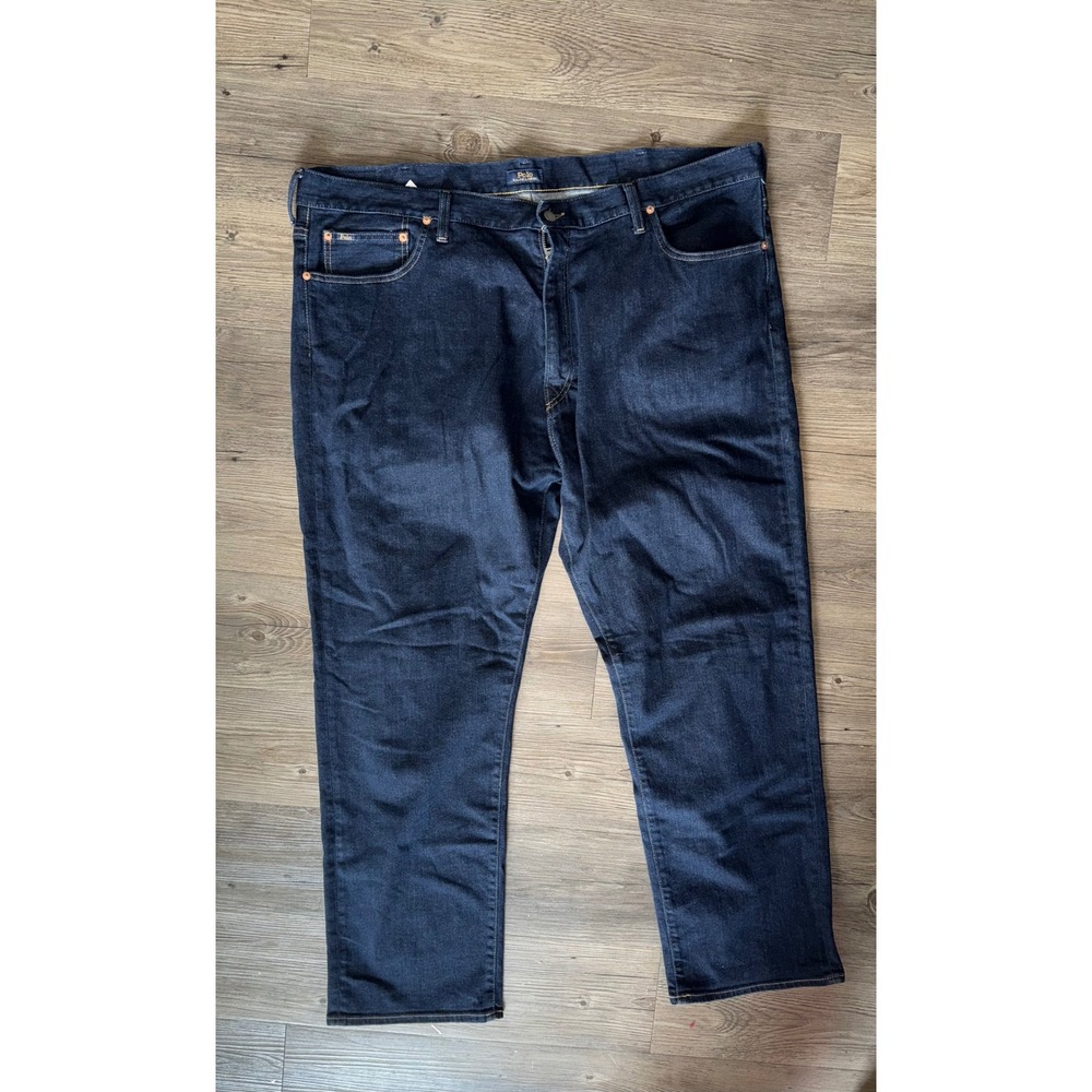 Polo Ralph Lauren Mens Dark Indigo Straight Leg Denim Jeans Blue 44 x 31